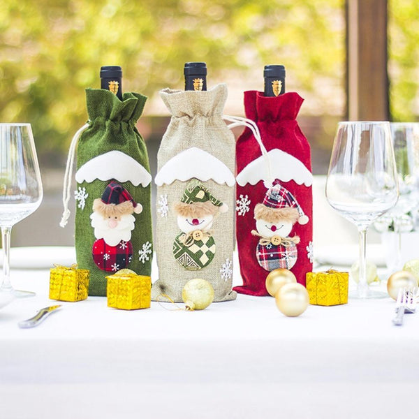 Cubrebotellas de Navidad, varios diseños