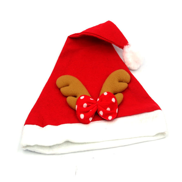 Gorro navideño con cuernos de reno