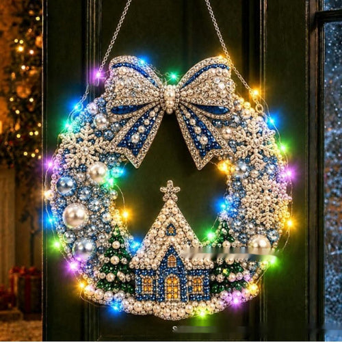 Kit de pintura con diamantes y perlas, Navidad