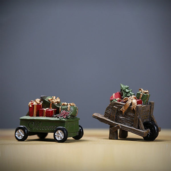 Mini figuras navideñas de animales y muñecos